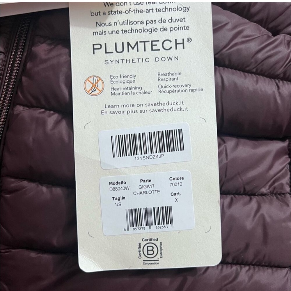 Save the Duck Charlotte puffer vest small NWT - Picture 3 of 6